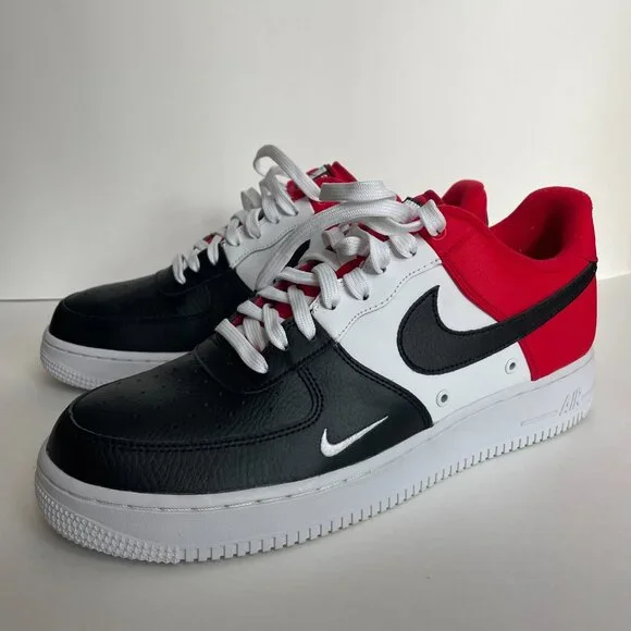 NWT Nike Air Force 1 ’07 LV8 Black Toe 823511-603 Men’s Size 11.5